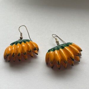 Banana Cluster Earrings